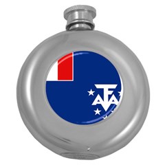 French Southern Territories Round Hip Flask (5 Oz) by tony4urban