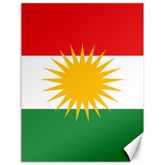 Kurdistan Flag Canvas 12  X 16  by tony4urban