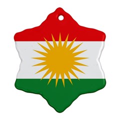 Kurdistan Flag Ornament (Snowflake)