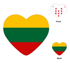 Lithuania Playing Cards Single Design (heart) by tony4urban