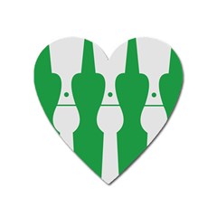 Hedmark Flag Heart Magnet