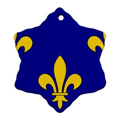 Ile De France Flag Ornament (snowflake)