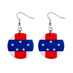 Netherlands Antilles Mini Button Earrings by tony4urban