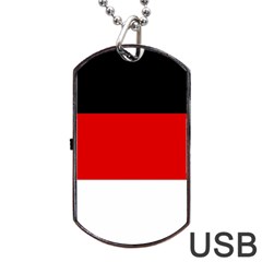 Berlin Old Flag Dog Tag Usb Flash (one Side) by tony4urban