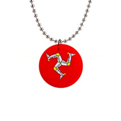 Isle Of Man 1  Button Necklace by tony4urban