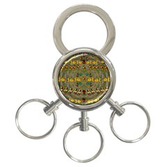 Fishes Admires All Freedom In The World And Feelings Of Security 3-ring Key Chain by pepitasart