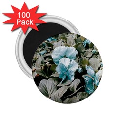 Flowers And Leaves Colored Scene 2 25  Magnets (100 Pack)  by dflcprintsclothing