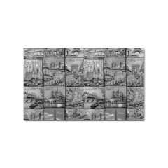 Paris Souvenirs Black And White Pattern Sticker Rectangular (100 Pack) by dflcprintsclothing