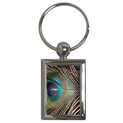 Peacock Key Chain (rectangle) by StarvingArtisan