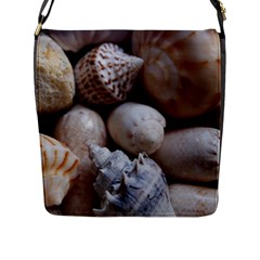 Beautiful Seashells  Flap Closure Messenger Bag (l) by StarvingArtisan