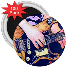 Stevie Ray Guitar  3  Magnets (100 Pack) by StarvingArtisan