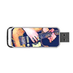 Stevie Ray Guitar  Portable Usb Flash (two Sides) by StarvingArtisan