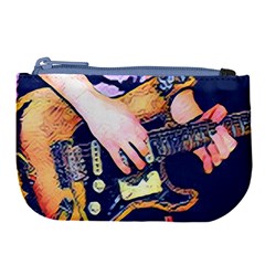 Stevie Ray Guitar  Large Coin Purse by StarvingArtisan