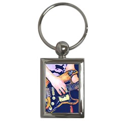 Stevie Ray Guitar  Key Chain (rectangle) by StarvingArtisan