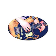Stevie Ray Guitar  Sticker (oval)