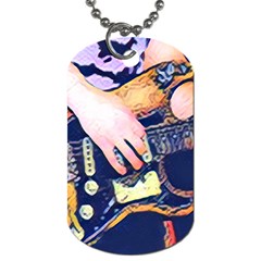 Stevie Ray Guitar  Dog Tag (two Sides) by StarvingArtisan