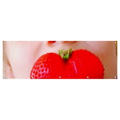 Strawberry Love Banner And Sign 12  X 4  by StarvingArtisan