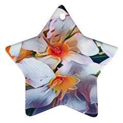 Daisy Painting  Star Ornament (two Sides)