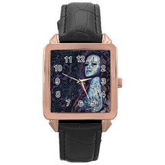Pavement Lover Rose Gold Leather Watch  by MRNStudios