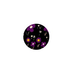 Daisy Chain Purple 1  Mini Buttons