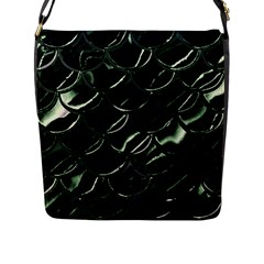 Dragon Scales Flap Closure Messenger Bag (l)