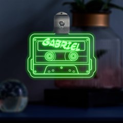 Personalized Name Audio Tape - Multicolor LED Acrylic Ornament