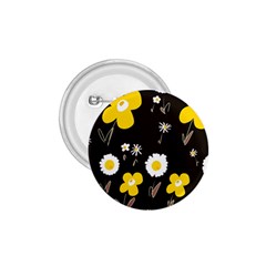 Daisy Flowers White Yellow Brown Black 1 75  Buttons