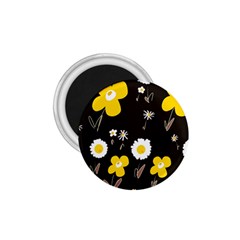Daisy Flowers White Yellow Brown Black 1 75  Magnets