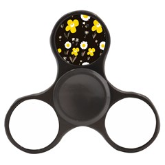Daisy Flowers White Yellow Brown Black Finger Spinner by Mazipoodles