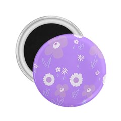 Daisy Flowers Lilac White Lavender Purple 2 25  Magnets