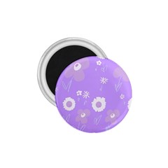 Daisy Flowers Lilac White Lavender Purple 1 75  Magnets