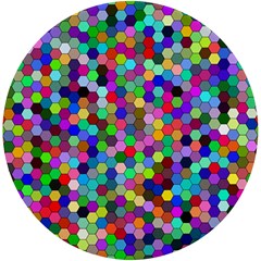 Background Color Uv Print Round Tile Coaster by artworkshop