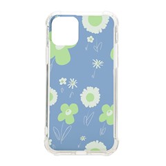 Daisy Flowers Pastel Green White Blue  Iphone 11 Pro 5 8 Inch Tpu Uv Print Case by Mazipoodles