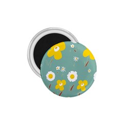 Daisy Flowers Yellow White Brown Sage Green  1 75  Magnets