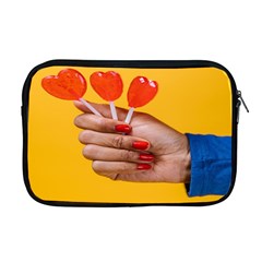 Valentine Day Lolly Candy Heart Apple Macbook Pro 17  Zipper Case by artworkshop