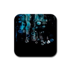 Falling Down Pattern Rubber Square Coaster (4 pack)