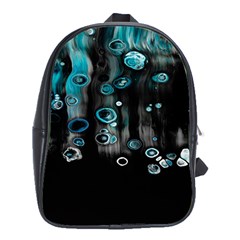 Falling Down Pattern School Bag (xl) by artworkshop