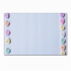 Valentine Day Heart Pattern Capsule Postcards 5  x 7  (Pkg of 10)