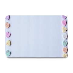 Valentine Day Heart Pattern Capsule Plate Mats by artworkshop