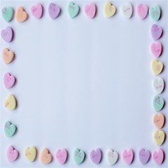 Valentine Day Heart Pattern Capsule Play Mat (square) by artworkshop