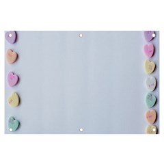 Valentine Day Heart Pattern Capsule Banner And Sign 6  X 4 