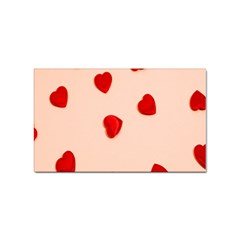 Valentine Day Pattern Logo Heart Sticker Rectangular (10 Pack) by artworkshop