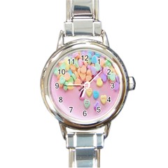 Valentine Day Heart Capsule Round Italian Charm Watch by artworkshop