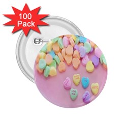 Valentine Day Heart Capsule 2 25  Buttons (100 Pack) 