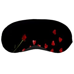 Valentine Day Heart Flower Sleeping Mask by artworkshop