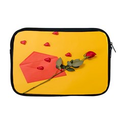 Valentine Day Heart Flower Gift Apple Macbook Pro 17  Zipper Case by artworkshop