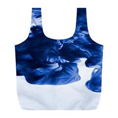 Moving Water And Ink Full Print Recycle Bag (l) by artworkshop