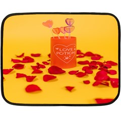 Valentine Day Heart Love Potion Fleece Blanket (mini) by artworkshop