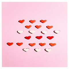 Lolly Candy  Valentine Day Wooden Puzzle Square by artworkshop