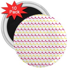 Pattern Waves 3  Magnets (10 Pack) 
